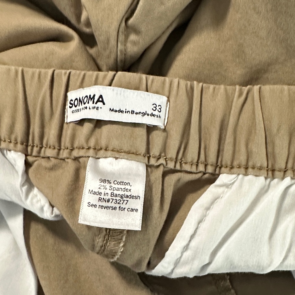 T. Sonoma Classic Tan Shorts - Picture 3 of 4